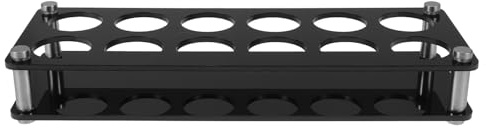 Cabilock Shot Glass Rack: 12 Slots 3.8cm(1.5) Holes - Bar Acrylic Shot Glasses Holders Wine Glass Cup Serving Tray - For Bar/Ktv And Club