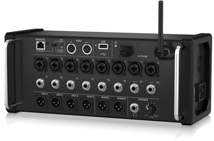 Mezclador de audio, Consola de grabación de estudio mezcladora digital AIR XR18 Consola mezcladora digital de 12/18 canales DSP Wifi Mesa digital