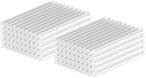 goobay Pistola per colla a caldo, 11 x 200 mm, 100 pezzi, bastoncini di colla standard, bastoncini di colla a caldo, ad asciugatura rapida, per modellismo, progetti fai da te, trasparenti – 77854