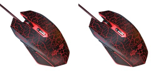 Ratón ergonómico RGB para juegos con 3200 DPI y alfombrilla de mouse para PC, portátil, escritorio, retroiluminado, ratón óptico con cable