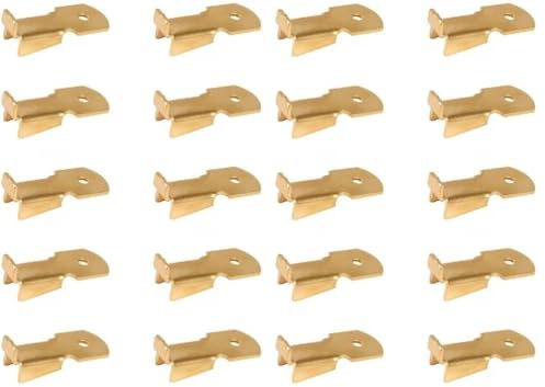 cyclingcolors 10x reggipiano cremagliera acciaio dorato perni supporto mensole staffe acciaio tasselli scaffale (Confezione da 2)