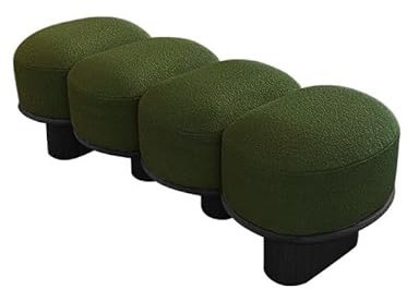 Ståpall Cream - stil Massivt trä Långbänk Vardagsrum Entré Skopall Matsal Sovrum Sängände Sovrumsbänk(Black,80x45x45cm)