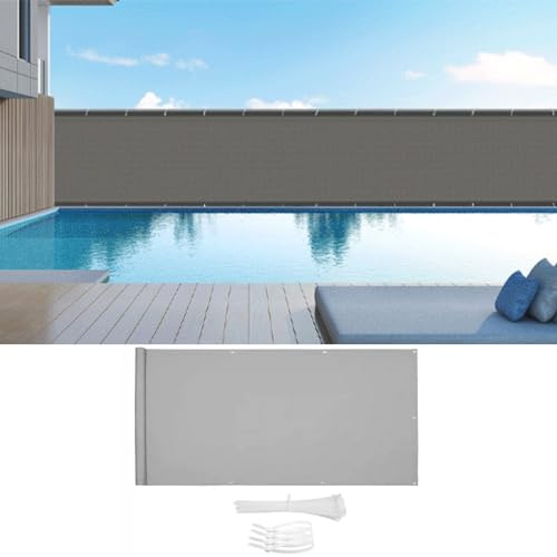 Vattentätt oxtyg balkong integritetsskydd med kabelband perfekt för terrassträdgård och pool