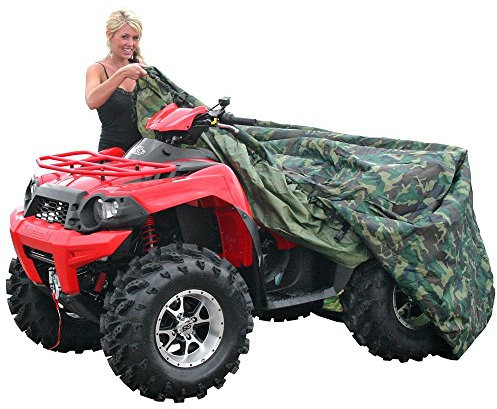 L-Peach Abdeckplane ATV Schutzhülle Universal für Motorrad Quad Bike ATV ATC 190T Material Wasserdicht Sunproof Waterproof Heatproof Cover UV Protector Camouflage XL:210x120x115cm