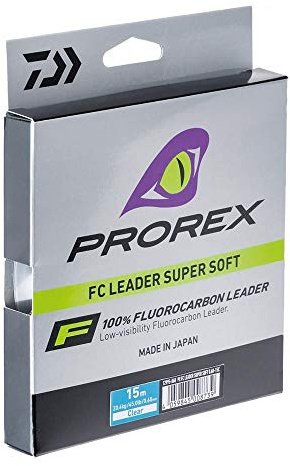 DAIWA Prorex Fluorocarbon Super Soft 40m 0 4mm 10.4kg / 22 93lbs transparent Vorfach Angelschnur 12995-040