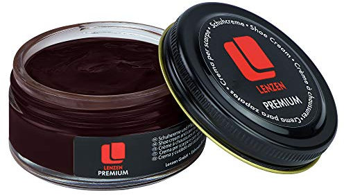 Lenzen Schuhcreme für glattes & genarbtes Leder – Premium Lederpflege Schuhe mit Glanz & Farbaufrischung – Lederbalsam, hergestellt in Europa, in verschiedenen Farben
