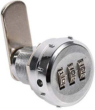 Nikou Serrure codée par armoire - Serrure codée de sécurité par mot de passe pratique de haute précision à combinaison de code à 3 chiffres Installation simple(1#)