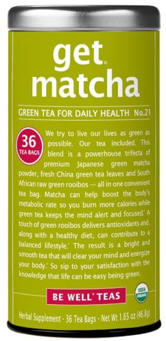 The Republic of Tea get matcha No. 21 - Organic Green Tea for Daily Health, 36 Tea Bags