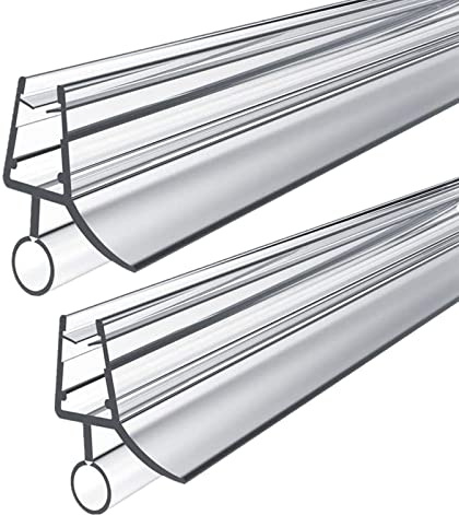 2 Stück Duschdichtung, Ersatzdichtung Wasserabweiser einstellbare Spritzschutz Bad Dusche Für glasdicke 4-6mm (900mm)