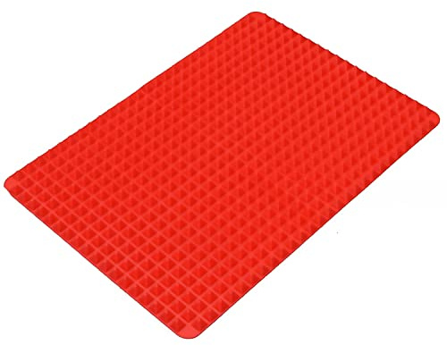 ALBERT AUSTIN Pack of 1 Pyramid Baking Mat 40.5x29cm Silicone Baking Tray Reusable Cooking Mat Non-Stick Dishwasher Safe Oven Silicone Mat for Kitchen Microwave Oven Baking Tray and Baking Pan