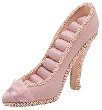 Wnvivi Ring-Präsentationsständer, Ringhalter in Form von High-Heel-Schuhen, Kreativer Schmuck-Aufbewahrungs-Organizer für Ohrstecker-Ringe