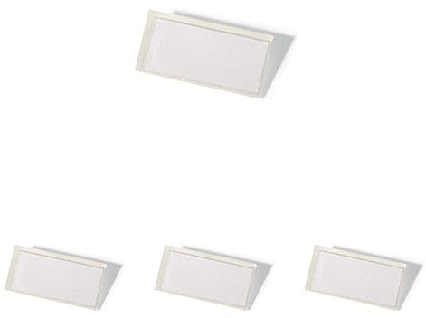 Durable Pocketfix Selbstklebetaschen für Einsteckschilder, 35 x 76 mm, 74 x 32 mm, 10 Stück, transparent, 802119 (Packung mit 4)