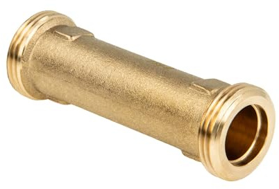 tecuro Passstück 3/4 Zoll x 80 mm für Wasserzähler Wärmemengenzähler - Messing CW617 nach Trinkwasserverordnung, ideal für Rohbaumontage