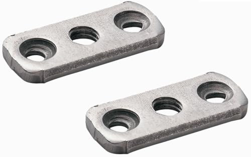 cyclingcolors 2x dadi rettangolari per letto 3 fori M8 x 150 calotta dado perni viti di collegamento giunzioni mobili rilegatura connettori pannelli legno bullone