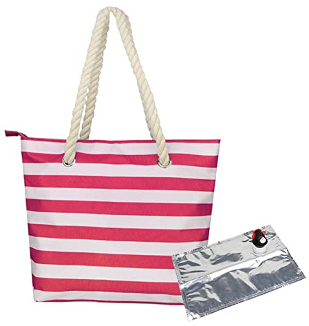 Fransande Weintasche Wein Tasche Mit Zapfhahn, Getränkespender Tote Mit Versteckte Isolierte Fach Tote Tragetasche Für 2 Flaschen, Für Strand, Reisen, Picknick, Camping, Geschenk Für Weinliebhaber