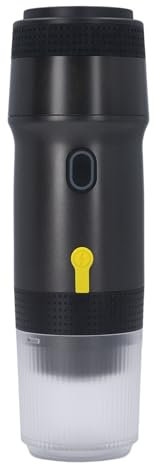 SENECESLI Tragbare Kaffeemaschine für NES Kapseln, für DG Kapseln, Gemahlener Kaffee, 3 in 1 Kaffeemaschine, 12 V Elektrische Reise Expressomaschine für Camping, Reisen, Wohnmobil, Wandern