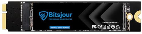 Bitsjour 1 TB SSD für Apple MacBook Air 2012, 13 A1466 EMC 2558, 11 A1465 EMC 2559, Upgrade der internen Festplatte 3D NAND TLC, MacOS vorgeladen