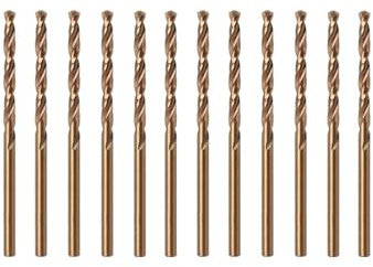 Misuyue 12pcs M42 Cobalt Bohrer, 1mm HSS Metallbohrer Set, Professional Stahlbohrer, Spiralbohrer, Eisenbohrer für Metall, Gusseisen, Edelstahl, Aluminium, Holzbohrer
