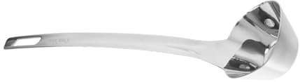 Gatuida Mestolo in Acciaio Inox Per Filtrare Olio Da Zuppa Separatore Di Grassi Per Cucina Utensile Da Cottura Manico Lungo Cucchiaio Per Servire Salse e Condimenti Resistente e Durevole p