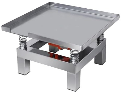 LoJax Table Vibrante pour Béton Vibrateur Électrique À Plaque Plate pour Béton Plate-Forme pour Banc D'essai Vibratoire Plate-Forme Compacteuse en Acier Inoxydable pour Éliminer Les Bulles d'air