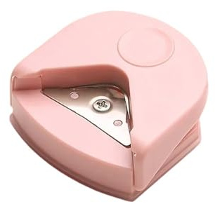 Alicate de corte Mini cortador de papel y redondeo esquina de esquina de esquina PVC PVC Filmador Máquina Papeles Fotos Strimmer(Pink)