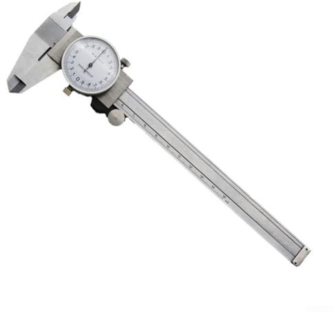 Winlaovate Calibro a manopola in acciaio inox 0-150 mm calibro a corsoio metrico con profondità, misurazione interna ed esterna, strumento di misurazione di precisione a prova di urti