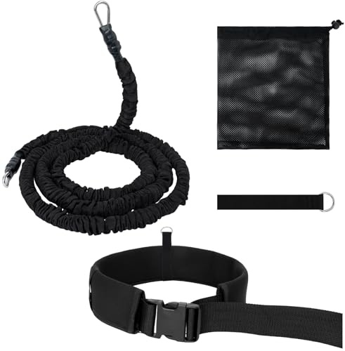 Schwimmgurt für Pool Set mit 2.5-7.5m Einstellbarem Schwimmwiderstand & Poolgürtel Schwimmhilfe für Erwachsene, Schwimmtrainer für Jedes Schwimmbad ohne Gegenstrom