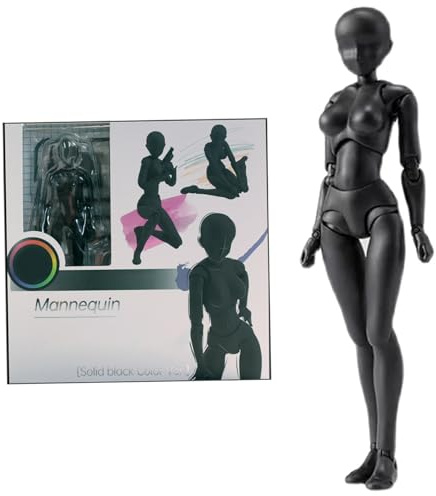 Zeichnungsschaufensterpuppe, simulierte bewegliche Puppe, PVC, DIY-Artikulationsfigurenmodell zum Skizzieren, Malen, Künstler, weiblich