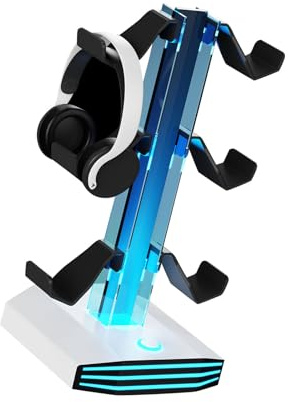Game Controller and Headphone Display Stand Customizable LED Lights and Stable Base Headphone Display Stand Customizable LED Lights and Stable Base