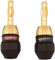 Amazon Basics Macho a Hembra Cerrado Clavija Conector Tipo Banana, 6 Pares, Paquete de 12, Negro