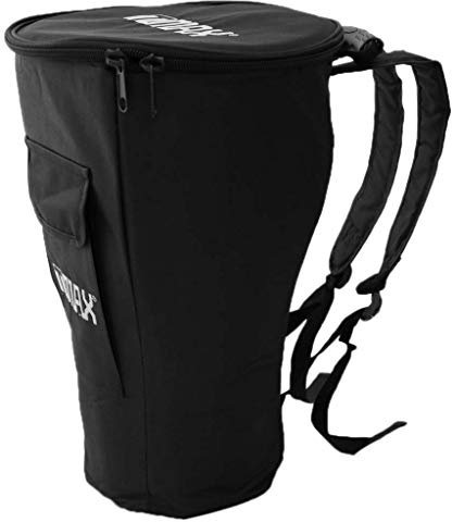 Inzopo Djembe Gigbag für afrikanische Trommeln, 25,4 cm, Schwarz
