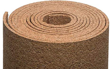 Biosughero - BioFlex Roll - Rotolo in sughero supercompresso a grana fine per isolamento termico e acustico - Dimensioni 1x10m - Spessori 2-3-5-10mm (2 mm - conf. da 10 mq)