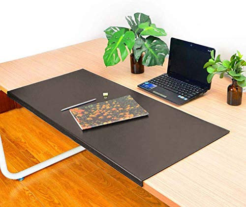 Luxus Kräftige Leder Schreibtischunterlage,Schreibunterlage mit Rutschfesten Kantenschutz,Zarte Nähte Schreibmatte,Computerarbeitsplatz Mauspad Tastatur Bürotisch Unterlage,Wasserdicht