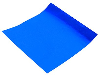 100 Stück Schokoladen Folie Blau, 3x3 Zoll Alu Verpackungspapier Quadratisch für DIY Pralinen, Bonbons und Geschenke, Lebensmittelechte Süßigkeiten Wrapper für Party Deko, Home Baking