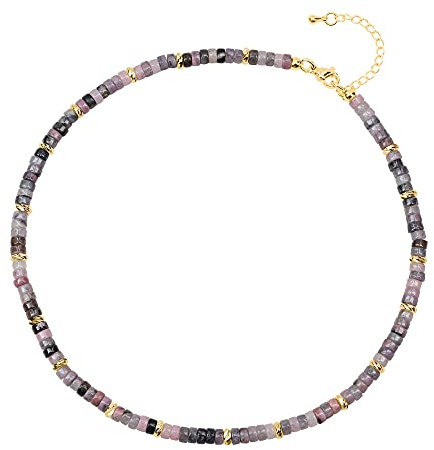 COAI Damen Choker Perlenkette mit Kristallperlen