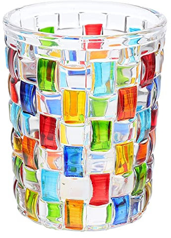 ZONSUSE Vaso de Whisky Pintado, Vaso Whisky Cristal, Copa de Vino Original, para Cócteles de Vino de Brandy de Ron Escocés Irlandés Regalos Creativos para Papá Hermano Amigo día Del Padre 250 ml (A)