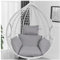 ZTGL Cojín de Sillon Colgante Huevo, Columpio Cesta Colgante Cojines para Jardin Exterior, Lavable Cojín para Columpio Colgante con Almohada,M