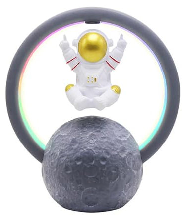DaMohony Magnetic Levitating Speaker Bluetooth 5.0, 360 Degree Rotation 7 Colors Wireless Floating Cool Tech Gadgets for Home Office Decor