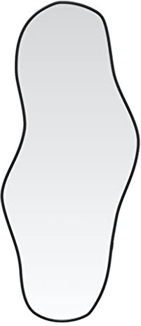 vidaXL Wandspiegel Flurspiegel Spiegel Badspiegel Hängespiegel Dekospiegel Schminkspiegel Kosmetikspiegel Wohnzimmer Schwarz 100x45cm