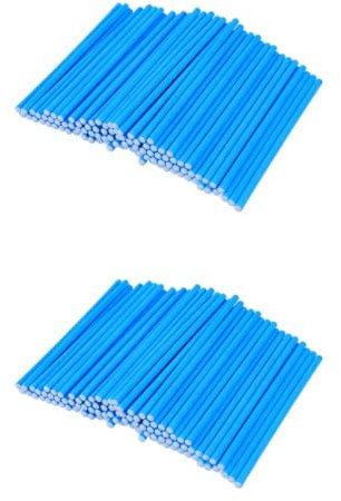 BESTonZON 200 Piezas Palitos De Pastel Palitos De Papel Palos De Piruleta Palitos De Piruletas De Papel Sólido Brochetas