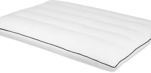 MINUPWELL Cuscino ultra sottile, cuscino piatto per dormire con altezza 7D, 6,3 cm, cuscino sottile per chi dorme sulla pancia, cuscino a basso profilo, per letto queen size, 45 x 76 cm