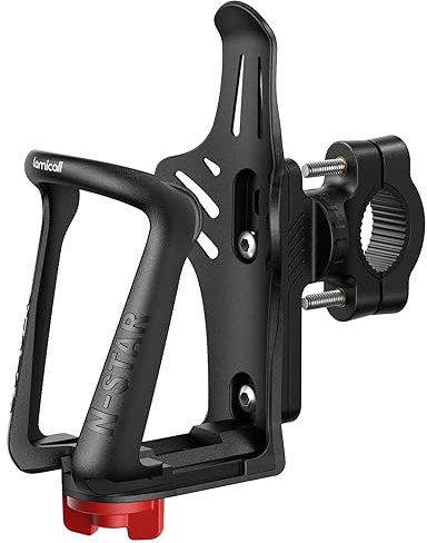 Lamicall Portaborraccia per Bicicletta - [per Bottiglie da 48mm-71mm di Diametro] [per Manubrio e Telaio] Porta Borraccia Bici con Strumento a Vite, Portaborraccia Resistente per Bici MTB