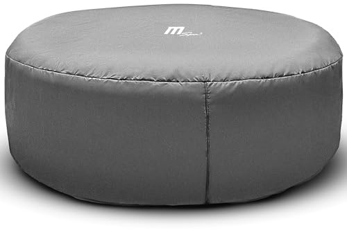 Miweba MSpa Abdeckhaube Thermoabdeckung für Whirlpools (214 x 214 x 70 cm) | Für alle runden MSpa Pools für 6 Personen & Pools anderer Hersteller bis ø 214 cm | Poolabdeckung | Whirlpool Abdeckung