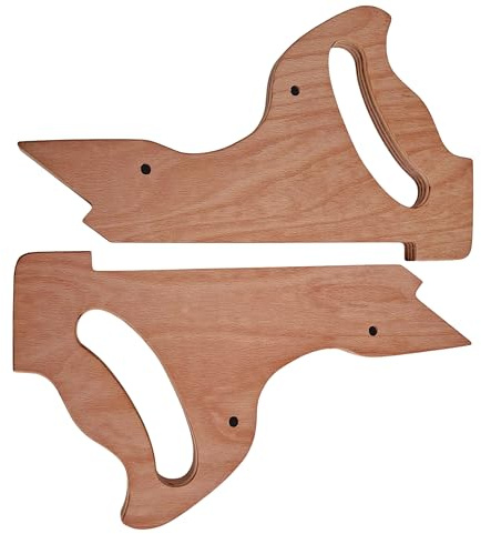 Schiebestock für Tischkreissägen, Fräsen, Hobel, Bandsäge, 1 Stück | Multiplex Buche, 350x180x18mm, zwei Funktionen in einem