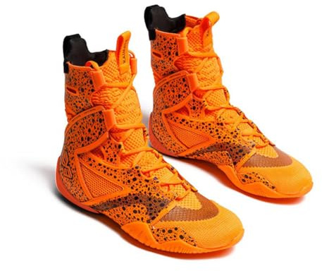 Scarpe da Boxe per Uomo Stivali da Allenamento da Combattimento Traspiranti Traspiranti Antiscivolo da Competizione Scarpe Sportive,Arancia,41 EU