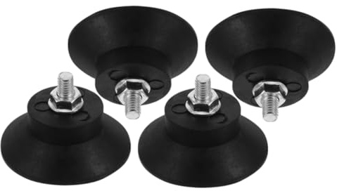 SOPOTUTU 4pcs Threaded Rubber Vibration Dampers Vibration Pads Weather Resistant Isolation Mounts for Air Compressors Furniture Leveling Legs Outdoor Use