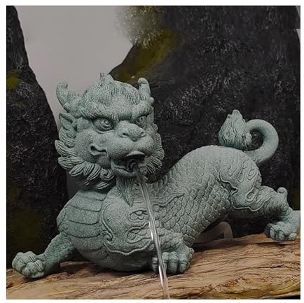 Fontane per laghetti, spitter per piccoli stagni, decorazione da giardino per stagni koi, con tubo, ornamenti per acquari a circolazione automatica per acquari, per stagni Koi e giardini acquatici