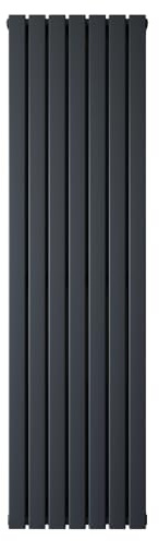 MILANO Anthracite Vertical Double Flat Panel Convector Radiator 1780x490mm