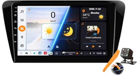 Y500S, Autoradio touchscreen Android 15.0 Radio per Octavia 3 2013-2018 Navigazione GPS satellitare 10'' Touchscreen Lettore video multimediale DVD Ricevitore FM BT con Carplay 4G 5G WiFi DSP SWC