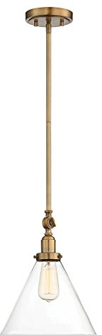 Savoy House 7-9132-1-322 Drake 1-Light Pendant in Warm Brass